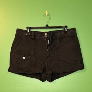 Time and Tru Black Women's Cargo Shorts